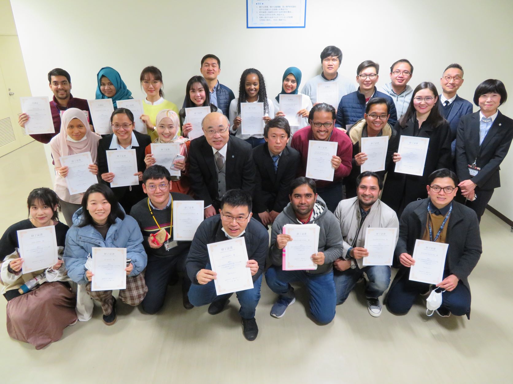 令和３年度後期日本語教室修了式を行いました。 | 滋賀医科大学 国際交流センター